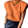 thumbnail image 1 of Txlixc Blusa de cuello alto de manga corta Txlixc moda, 1 of 5