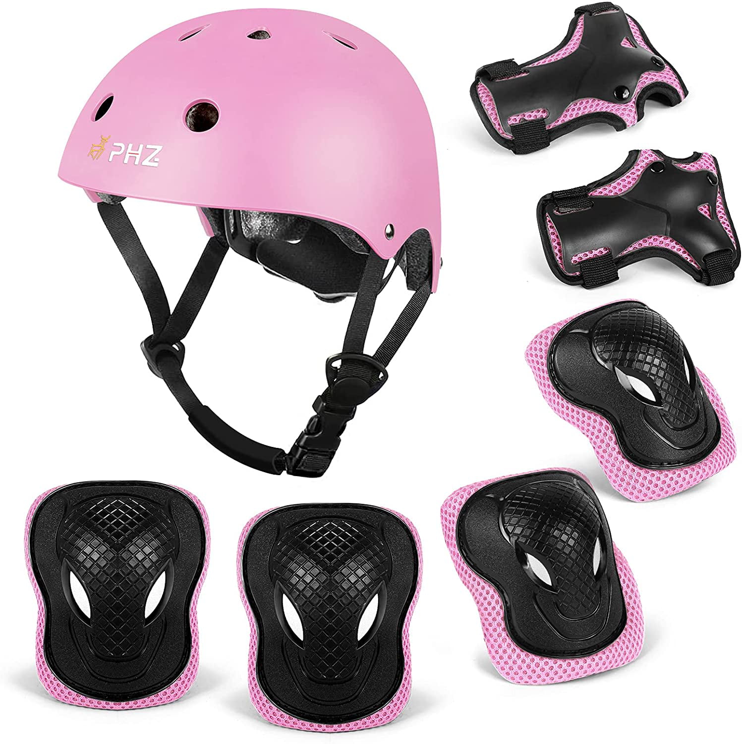 Kids Bike Skateboard Helmet Youth Cycling Scooter Rollerblading Protective Gear. Kids Helmet Knee Pads for Kids 3-14 Years Toddler Helmet 