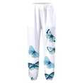 thumbnail image 4 of Pantalones de verano para mujer, informales, cómodos, con bolsillo suelto, con estampado floral Pompotops  ulkah939814, 4 of 4