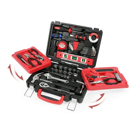 Hyper Tough 102-Piece All Purpose Tool Set with Foldout (Best Lock Pick Set Uk)