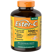 American Health Ester-C with Citrus Bioflavonoids 1000 mg Vegetarian Tablets, 180 Ct