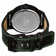 Bright Men's Stainless Steel Quartz Green Watch