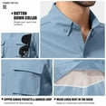 thumbnail image 7 of liyiyiyia Men's Button Short Sleeve Shirts for Fishing Hiking Outdoor Workwear Outdoor Quick Dry Sun Protection Button Work Shirt Casual Tops, 7 of 7