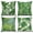 Tropical Leaves-1, variant on Dashan Tropical Palm Leaves Pillow Cover 16x16 Set of 4,Summer Botanical Cushion Cases for Couch Sofa Bed Home Decor