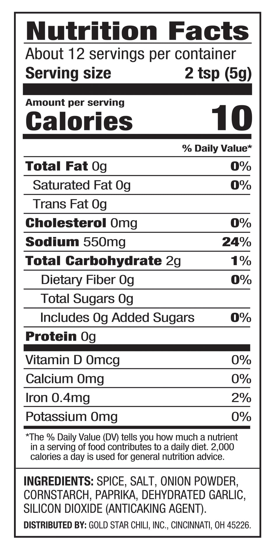 (3 pack) Gold Star Chili Seasoning Packet, 2.25oz