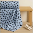 thumbnail image 4 of Soimoi Blue Cotton Poplin Fabric Lion Stencil Foot Animal Print Fabric by Yard 42 Inch Wide, 4 of 7