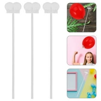 Masteelf 30 Sets Balloon Clips and Sticks Clear Balloon Holders for Party Aluminum Foil Balloon Accessories for Weddings Birthday and Celebrations