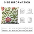 thumbnail image 5 of RUIYC Flower Decorative Throw Pillow Covers , Rose Floral Pattern Luxury Cushion Case for Sofa Couch Living Room Bedroom Wedding Decor(Pink Flowers), 5 of 5