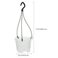 thumbnail image 5 of unbranded  4 Sets Small Hanging Planters for Outdoor Plants Mini Cauterize Hollow White, 5 of 8