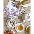thumbnail image 4 of Purple Flowers Kitchen Dish Towels for Drying Dishes Set of 2, Butterfly Spring Floral Watercolor Farmhouse Waffle Weave Microfiber Hand Tea Bathroom Towels Quick Dry & Absorbent Towel 15.7x23.6, 4 of 7