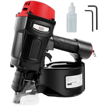 3PLUS HCN70SP Pneumatic Coil Pallet Nailer| Wire Collated Nails, 15 Degree Tilt Angle , 1-3/4'' to 2-3/4'' in Length