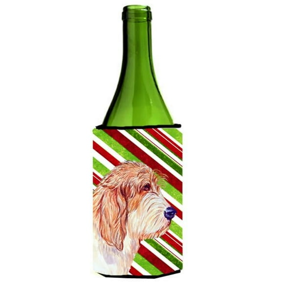 Petit Basset Griffon Vendeen Holiday Christmas Wine bottle sleeve Hugger - 24 oz.