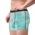 thumbnail image 4 of Disketp Blue Marble Men'S Boxer Briefs,Soft And Breathable Cotton Underwear With Comfortflex Waistband, 4 of 8