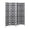 Silver, variant on Roundhill Furniture 4-Panel Room Divider, Decorative Folding Freestanding Privacy Screen, Black