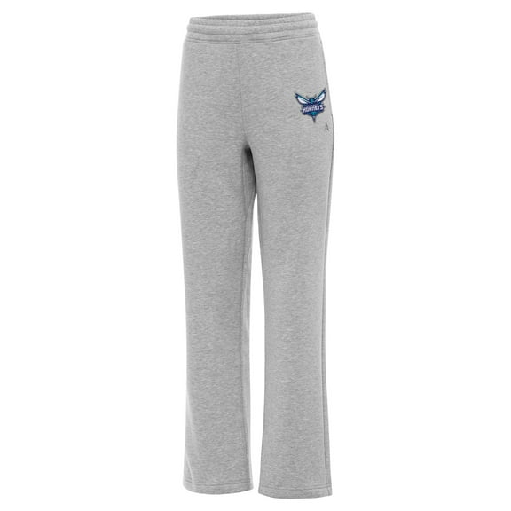 Women's Antigua  Heather Gray Charlotte Hornets Victory Sweatpants