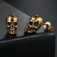 thumbnail image 4 of Halloween Skull Stud Earrings for Men Women Punk Hip-hop Creative Skeleton Ear Accessories Party Gifts Wholesale Jewelry OHE189, 4 of 6