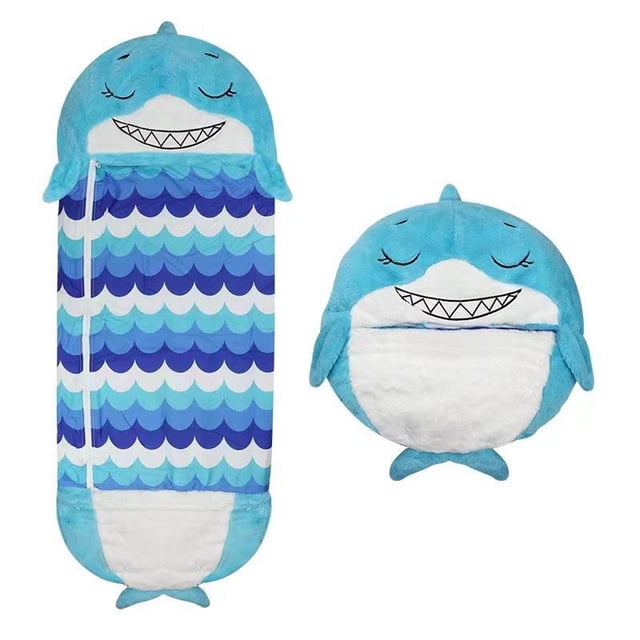 Saco de dormir para niños de dibujos animados, saco de dormir con almohada de animales para niños, edredón plegable a prueba de patadas, saco de dormir para niños