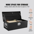 thumbnail image 5 of VEVOR Truck Tool Box 30"x13"x9.6" Heavy Duty Aluminum Bar Tread Tool Box for Pick Up Truck Bed, 5 of 9