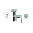 thumbnail image 2 of Meridian Furniture Dario Mint Vegan Leather Dining Chair (Set of 2), 2 of 8