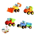 thumbnail image 4 of Vehículo Inercial De Juguete Con Retroceso, Coche De Dibujos Animados Coloridos, Vehículos De Construcción De Plástico Push-And-Go, Excavadora De Ingeniería Deslizante A Presión Scienceny FN002410-00, 4 of 6