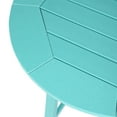 thumbnail image 6 of Costaelm Paradise Outdoor HDPE 35" Round Counter Height Patio Bar Table, Turquoise, 6 of 9