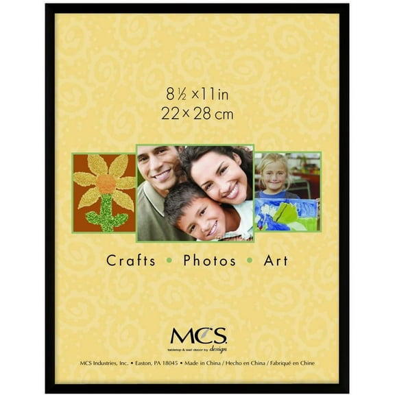 The MULTI-PURPOSE black ABS Plastic 8one-half inchx11 frame - 8.5x11