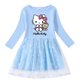 thumbnail image 3 of Hello Kitty Girl vestido dulce de algodón primavera y otoño nueva falda de princesa de manga larga con estampado de dibujos animados para niños estrella Luna red hilo, 3 of 5