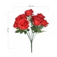 thumbnail image 2 of 18 inch Height Wedding Rose  Ten Bouquet Valentine‘s Day Decorative Roses Silk Roses Flower Imitation Flowers, 2 of 9