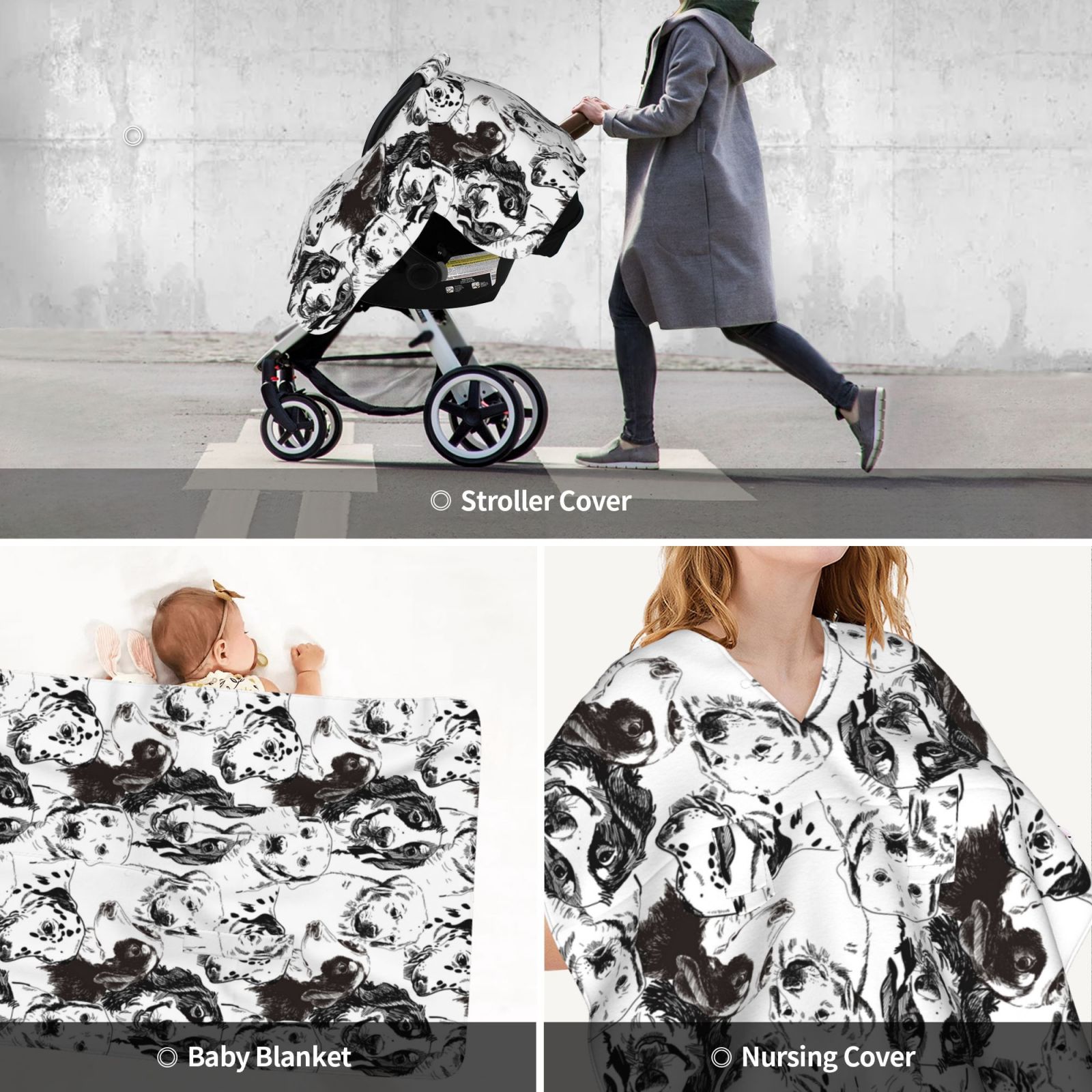 Car Seat Cover Baby - Labrador Retriever Dog No.1001 Breathable Infant Car Seat Cover for Baby Carseat, Lightweight Comfort Baby Essentials Must Haves Newborn Stuff for Girl Boy