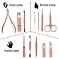 thumbnail image 3 of Nail Clipper Set Stainless Steel 12-piece Black Nail Clipper Nail Tool Set Nail Clipper Complete Nail Tool Pedicure to Remove De (12 pieces), 3 of 7