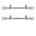 thumbnail image 2 of Jammeson 1" dia. Single Curtain Side Rod 12-20 inch long (Set of 2) - Satin Nickel, 2 of 2