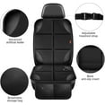thumbnail image 2 of Car Seat Protector 2 Pack Car Seat Cushion Mat Thickest Padding,Waterproof 600D Fabric Car Seat Covers for Non-Slip Backing Mesh Pockets for Baby and Pet(2 Seat Protector), 2 of 8