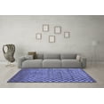 thumbnail image 3 of Ahgly Company Indoor Rectangle Abstract Blue Contemporary Area Rugs, 2' x 5', 3 of 4