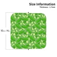 thumbnail image 2 of Bingfone Vintage Green Cucumber Leather Drinks Coasters with Set of 6,Suitable for Home Kitchen,Coffee Cup Coasters Home Gift, 2 of 7