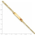 thumbnail image 3 of Bracelet Médical en Or Jaune 14K Rouge Poli avec Lien Semi-Solide, 3 of 3