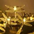 thumbnail image 1 of Dinheiro Luz solar de libélula para exteriores, 50 luces LED de libélula, luces decorativas para jardín y jardín, 1 of 5