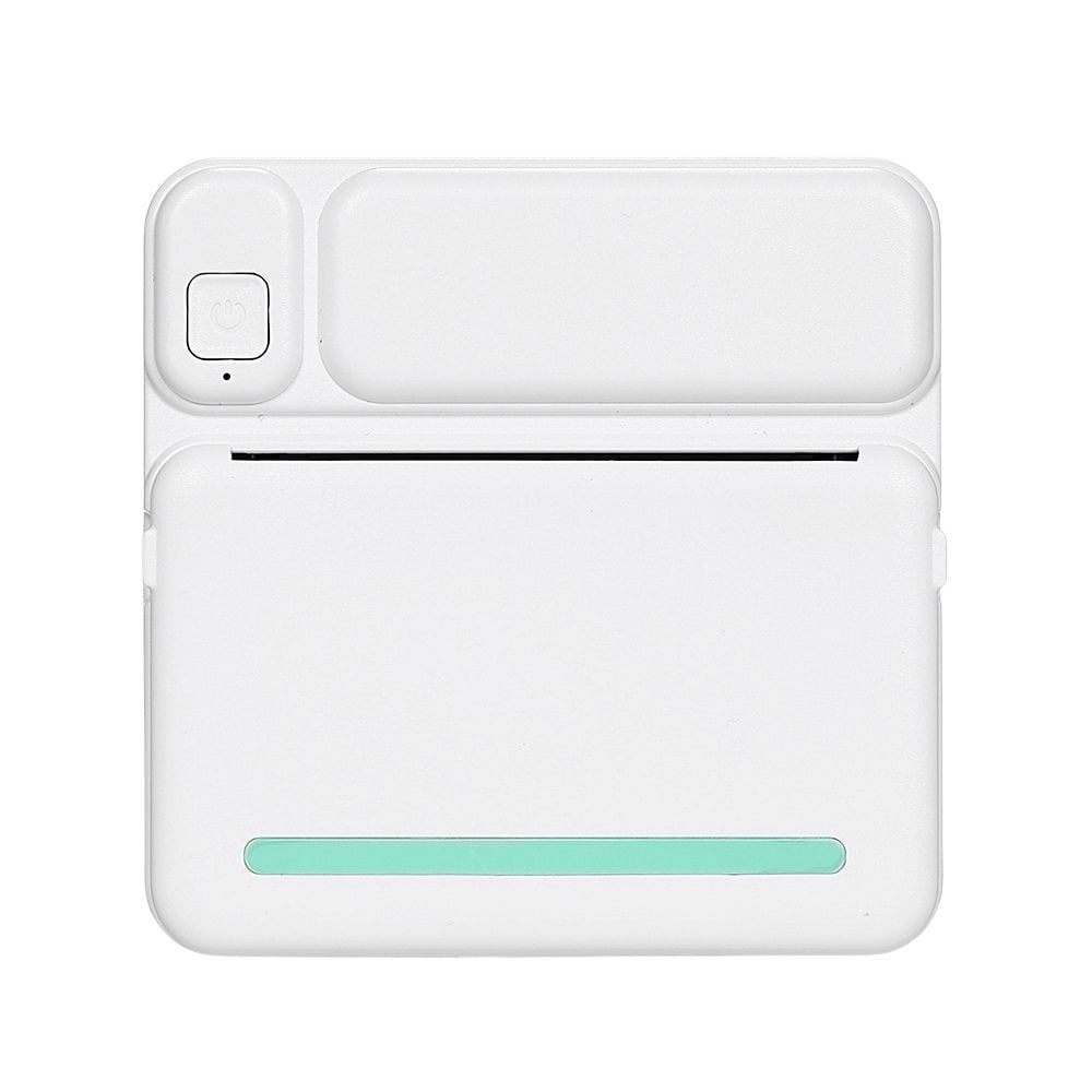 Portable Pocket-size Thermal Printer Wireless BT Printer Simple Operation Support Photo Notes Errors Text Memo Printing Green