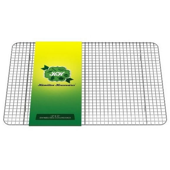 Stainless Steel Cooling Rack, Heavy Duty Oven Safe Stainless Steel Wire Rack, for Cooling, Baking and Roasting, Cool Cookies, Cakes & More, Fits Perfectly in Half Sheet Pan, 12" X 17"