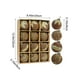 thumbnail image 3 of Adornos navideños, regalos navideños, bolas navideñas flocadas de 8 cm, bolas colgantes de plástico con purpurina, juego de doce bolas decorativas para árbol de Navidad., 3 of 6