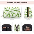 thumbnail image 2 of green Peas funny Makeup Bag, Large Capacity Travel Cosmetic Bag for Women Girls- Travel Toiletry Bag Leather Portable Waterproof Makeup Case Organizer with Handle, 2 of 4