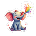 thumbnail image 6 of cartoon Elephant theme Stickers, Waterproof Elephant theme Sticker for Water Bottle Laptop Phone Cases Planner Skateboard Luggage Helmet Party Favor Decor, Ideal for Adults Teens Teacher Rewards, 6 of 9