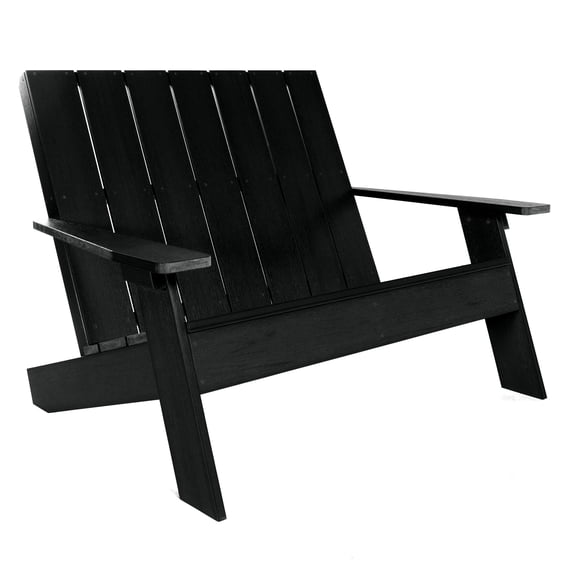 Highwood Double Wide Modern Adirondack Chair - Outdoor, Eco-friendly, Synthetic Wood