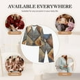 thumbnail image 7 of Lsque Rustic Tile Pattern Pattern Long Sleeve Pajama Set for Women - Soft 2-Piece Sleepwear and Loungewear Set with Pockets, Comfy Nightwear-Medium, 7 of 7