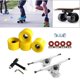 thumbnail image 4 of Aleación Skateboard camión 7 pulgadas ABEC-11 rodamiento Longboard Skate Board rueda llave reparación ensamblaje multiherramientas ensamblar Amarillo plateado Baoblaze Ruedas De Camiones De Skate, 4 of 8