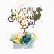 thumbnail image 2 of New MOM acrylic birthday Cake Topper Golden Hello mother's day party Cake toppers Cake Dessert Decoration Mother's holiday gift Gao Jinjia LED, 2 of 2