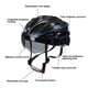 thumbnail image 2 of Casco de bicicleta Ciclismo portátil Ciclismo Saft Cascos para hombres Mujeres (Negro Azul) Hugtrwg  Accesorios para bicicletas, 2 of 9