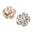 thumbnail image 5 of Unique Bargains 2 Pcs Shoe Accessories Fashionable Blossom with Detachable Clip Shoe Decorations Gold Tone, 5 of 6