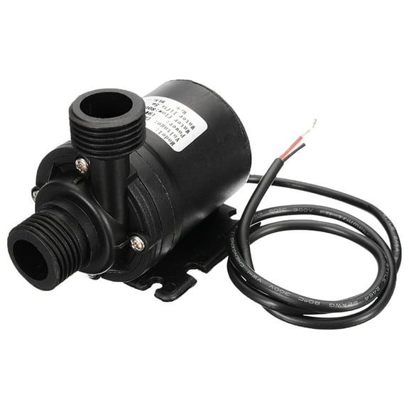 DC 12V Brushless Water Pump - 800L/H (210GPH) High Flow Submersible Pump with 1/2" Male Thread, 5M Lift for Fountain, Pond, Aquarium & Solar Water Circulation