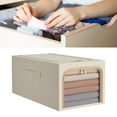 thumbnail image 3 of Clothes Storage Bin,Clothes Storage Bag 50L Clothing Storage Box L Clothes Storage Bin Convenient Use, 3 of 10