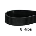 thumbnail image 3 of 4 Pack 150J8 PJ V-Ribbed Belt 8 Ribs 15" Length x 0.74" Width x 0.14" Height, EPDM Rubber Poly V Belt, Multi Wedge Micro V Belt, 3 of 5